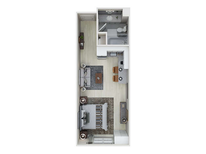 View floor plan image of Studio C apartment available now