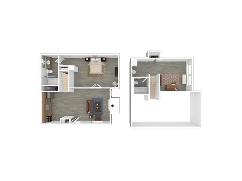 1 Bedroom Open floor plan at Vivo Living Miamisburg