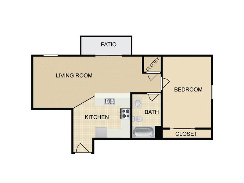 Hollywood View Towers Apartments Floor Plan A2