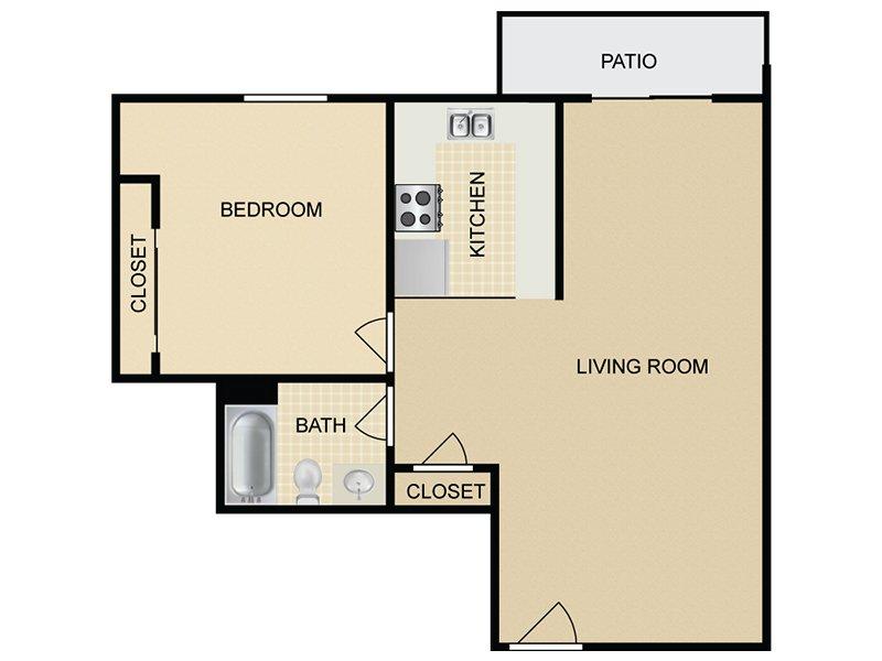 Hollywood View Towers Apartments Floor Plan A5