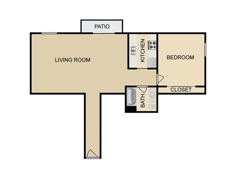 Hollywood View Towers Apartments Floor Plan A6