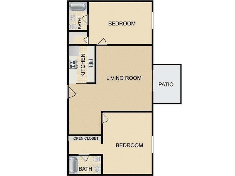 Hollywood View Towers Apartments Floor Plan B1