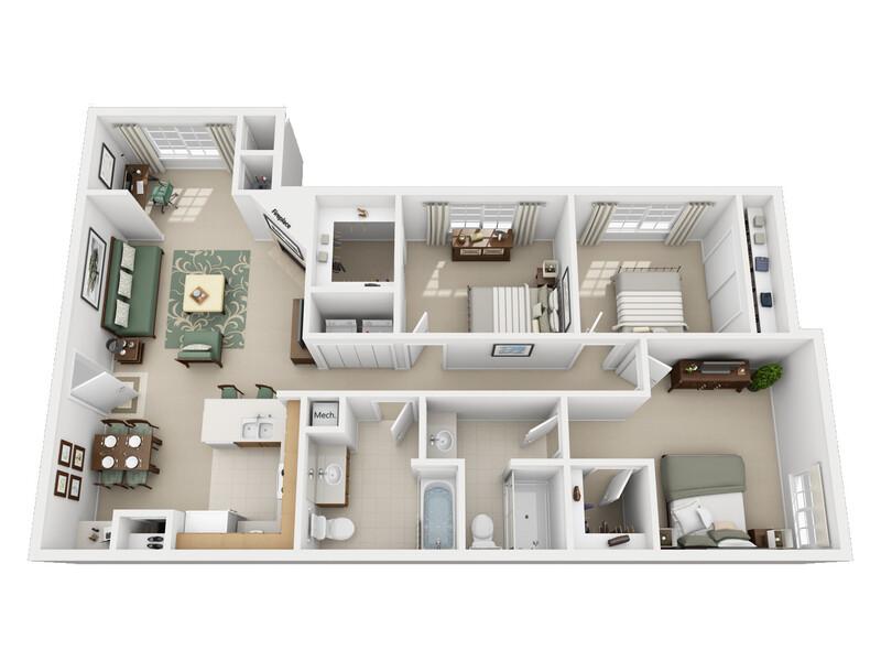 D2 Sunroom - Luxe West Floorplan at Luxe
