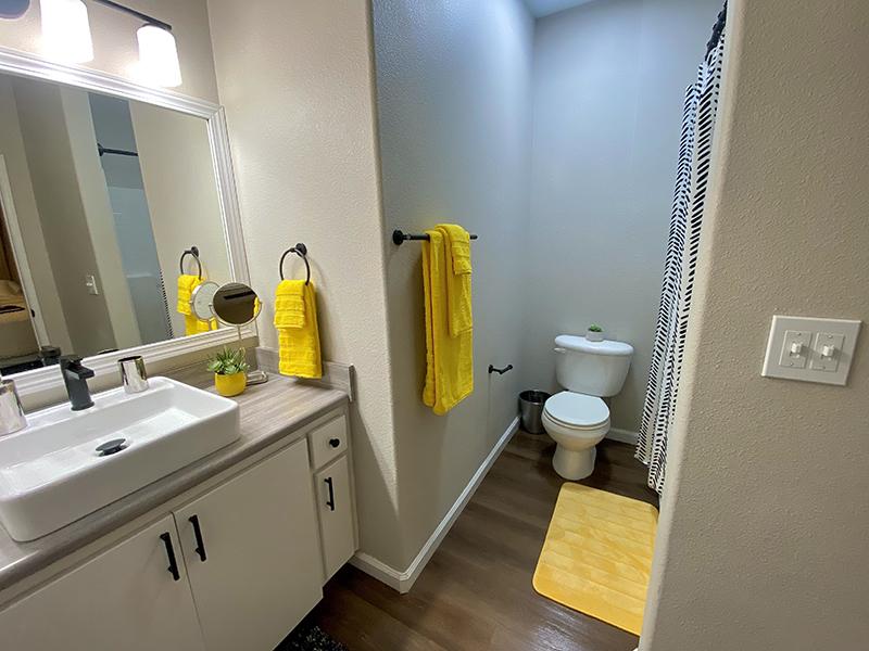Bathroom | Luxe Apartments in Fresno, CA