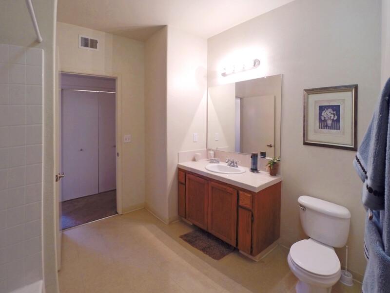 Bathroom Vanity | Luxe West Apartments in Fresno, CA