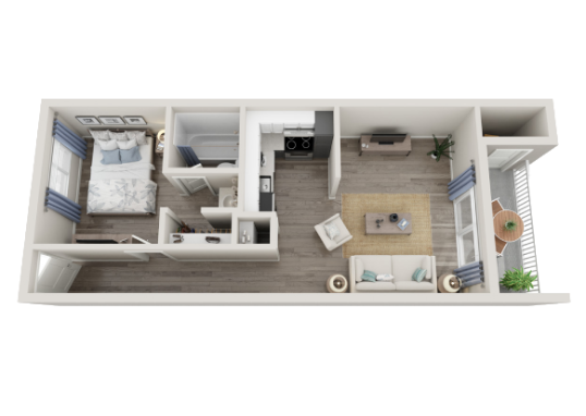 Floorplan for Stratus Apartments