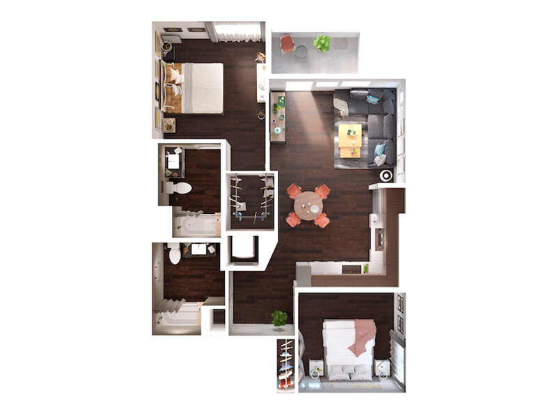 OneBR Apartments in Glendale, CA Hue39 Floor Plans