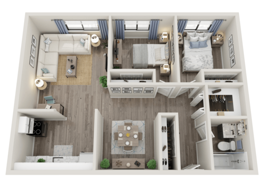 Thirteen 20 Potter Apartments Floorplan Image