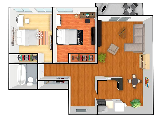 Floorplan for Sunset Pines Apartments