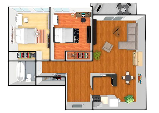 Floorplan for Sunset Pines Apartments
