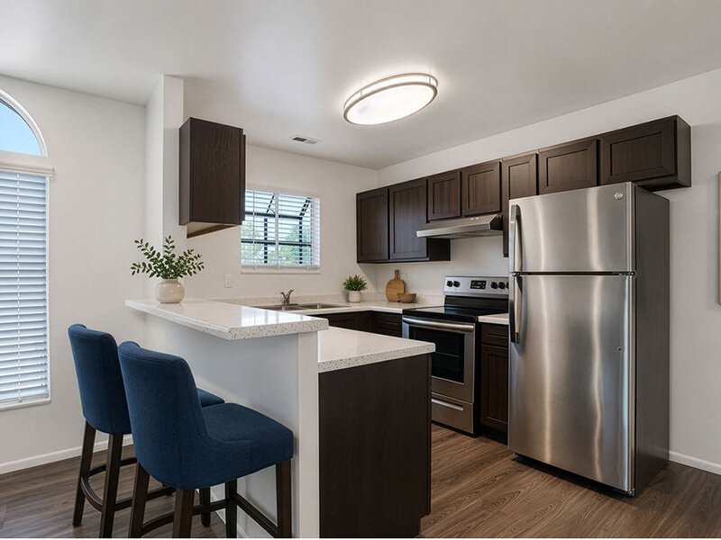 Kitchen with Ceiling Light and Seating | Eastbrook