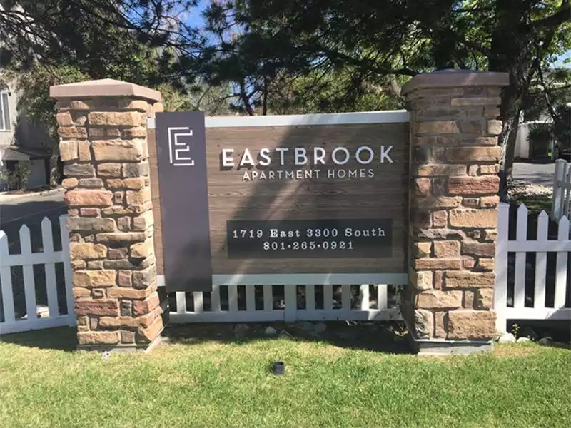 Monument Sign | Eastbrook Apartments in Salt Lake City, UT
