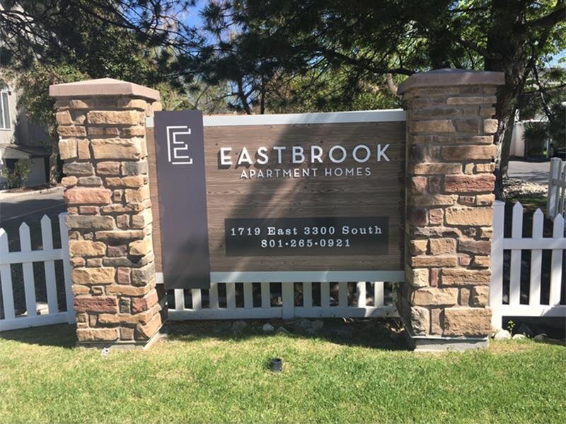 Monument Sign | Eastbrook Apartments in Salt Lake City, UT
