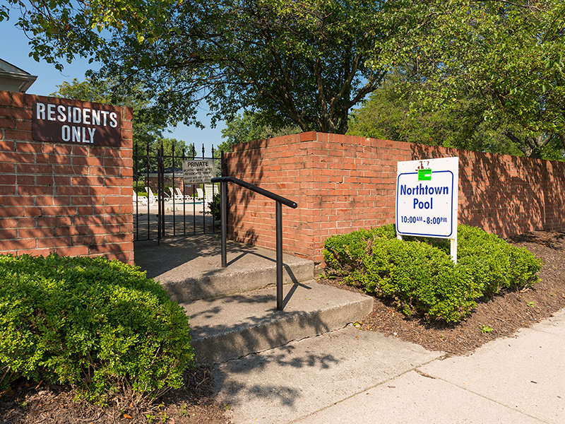 Pool Entrance | Northtowne Apartments in Columbus, OH