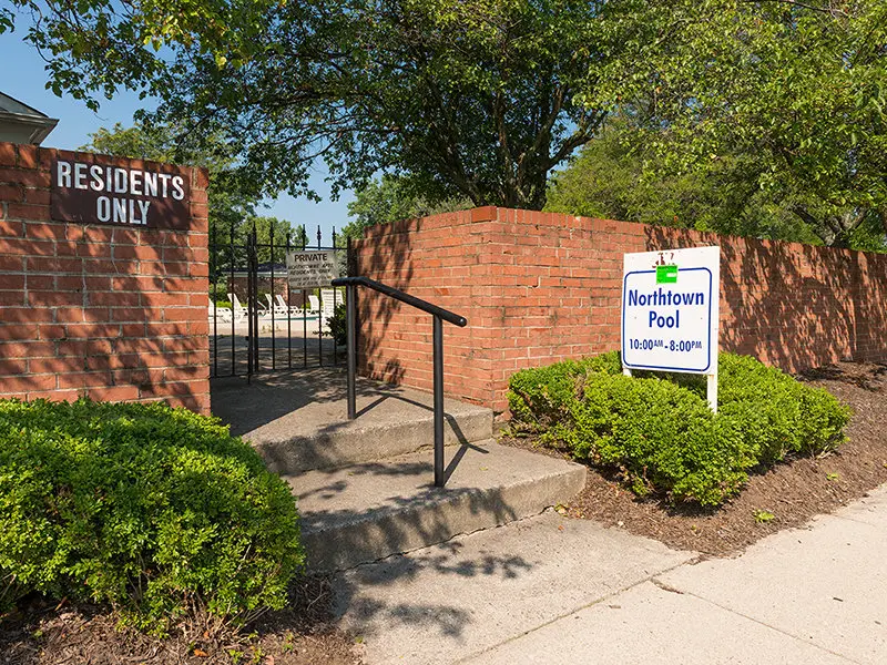 Pool Entrance | Northtowne Apartments in Columbus, OH
