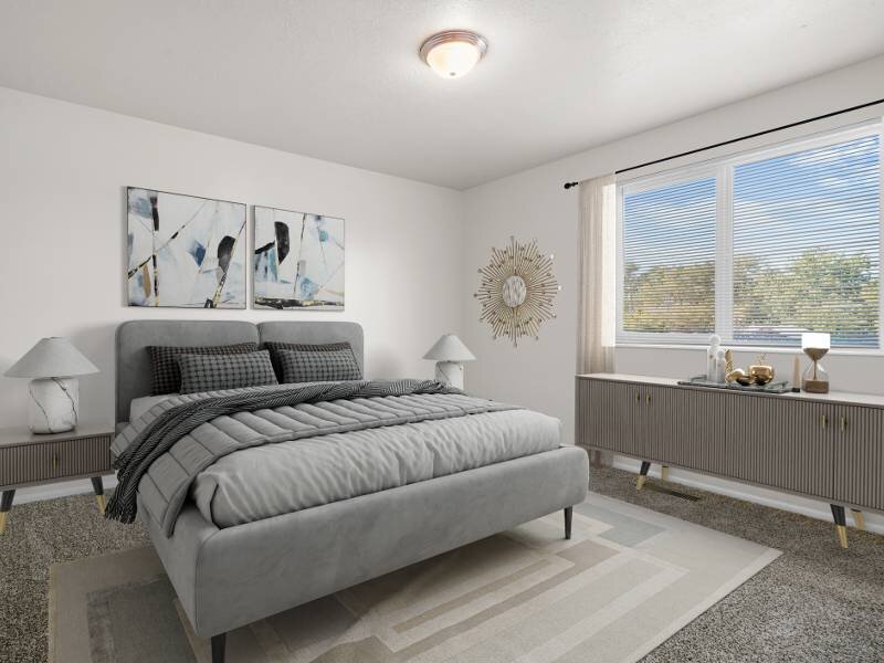 Staged Bedroom | Mountain Ridge Manor