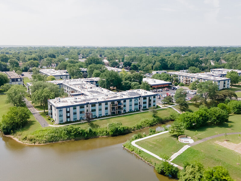 Aerial View | Greenleaf Apartments
