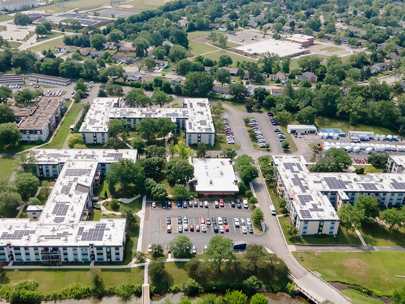City Aerial Views | Greenleaf Apartments