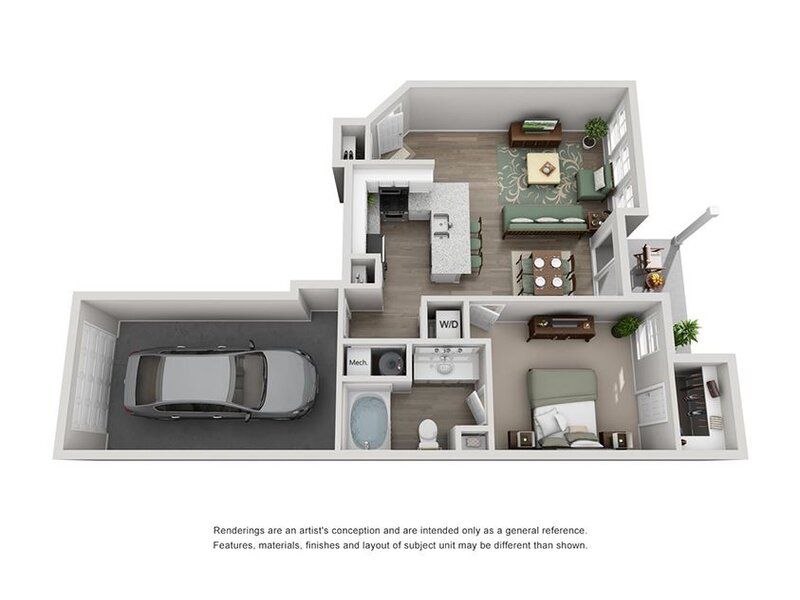 Single-Level + Attached Garage A3 Floorplan at Grand Reserve of Naperville