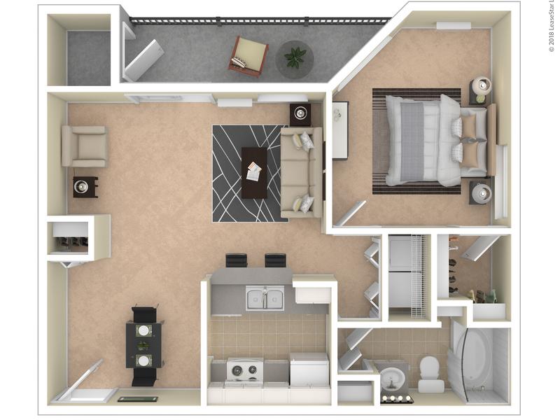 Runswick Floorplan at Prairie View Apartments