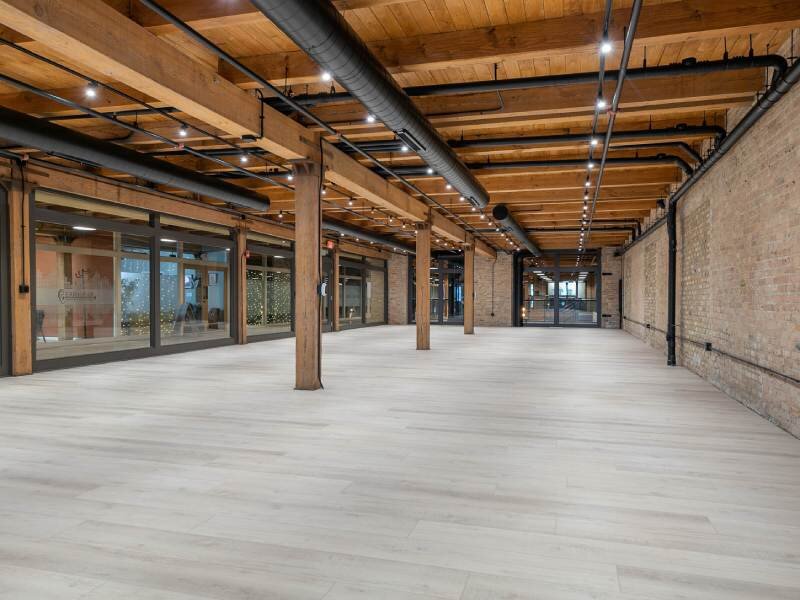 Large Commercial Space with Tall Windows