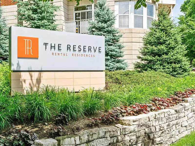 Welcome Sign | The Reserve Apartments in Evanston, IL