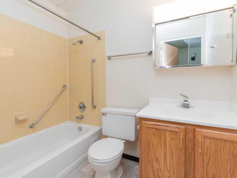 apartment bathroom | Forest Apartments