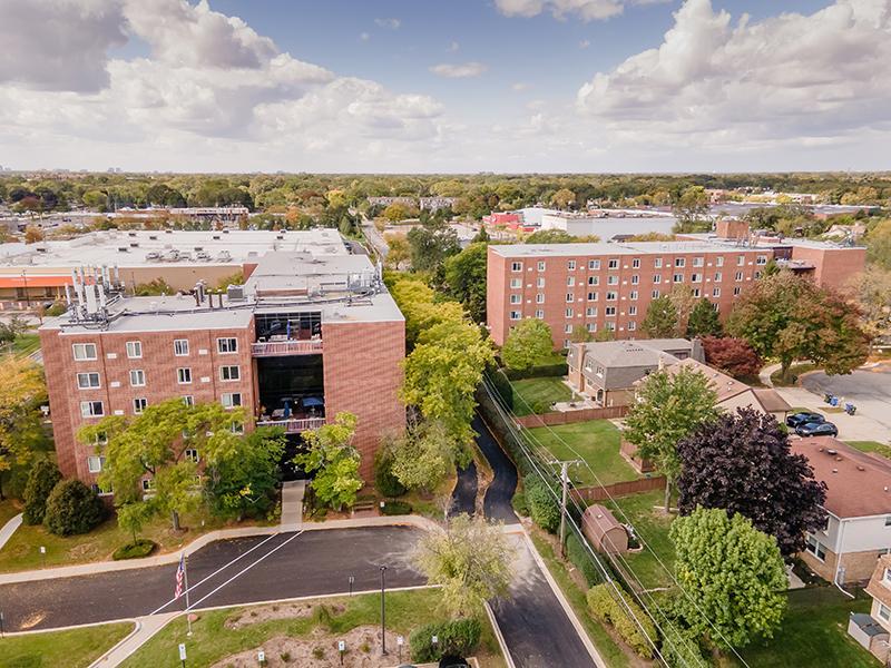 Arial View | Centennial South Apartments in Mount Prospect, IL