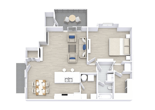 Floorplan for Arbors of Brookdale Apartments