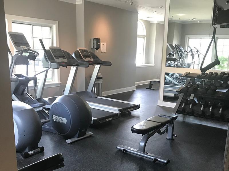 Apartments for Rent Naperville - Arbors of Brookdale - Fitness Center with Treadmill, Elliptical, and Weights