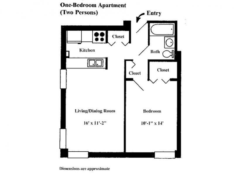 1 BED, 1 BATH