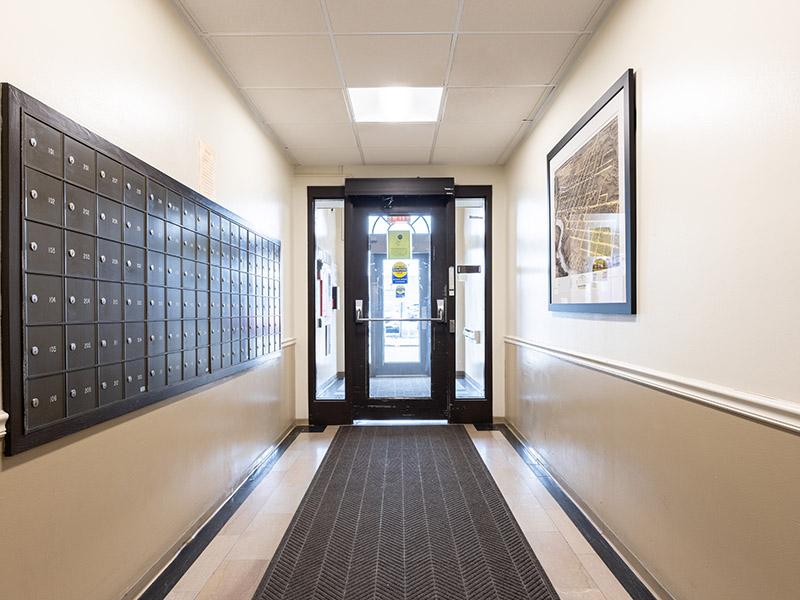 Mailbox Hallway | The Wolford