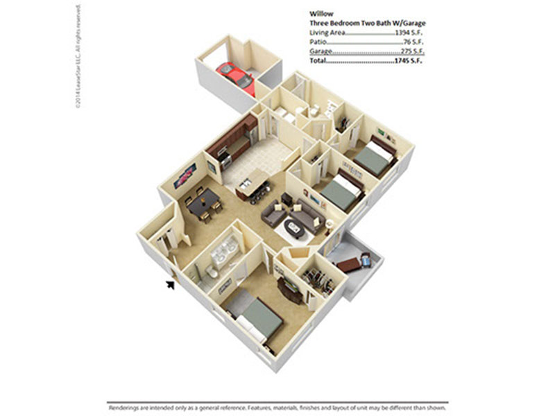 willow Floorplan at River Run at Naperville