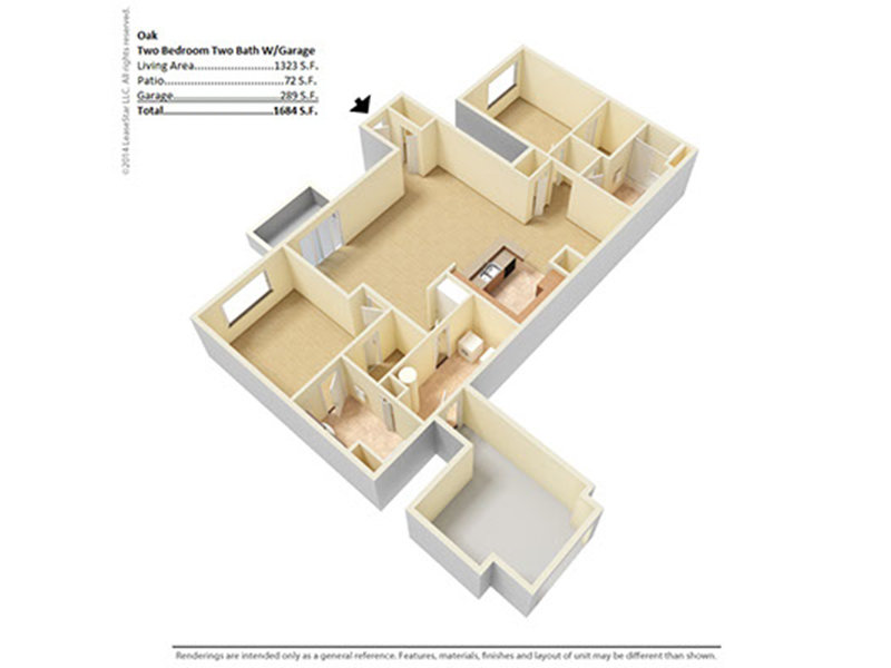 oak Floorplan at River Run at Naperville