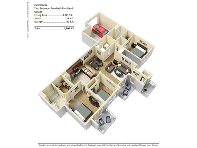 hawthorne Floorplan at River Run at Naperville