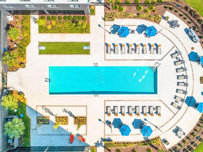 Aerial View of Pool | Acasă Vista Towers