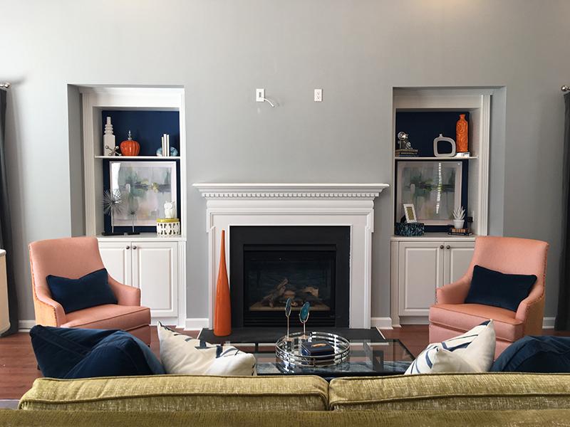 Clubhouse Fireplace | Willowbrook Apartments in Greenville, SC