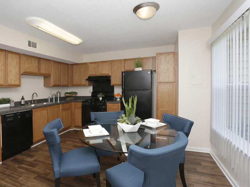 Dining Room and Kitchen | River Crest Apartments in Columbia, SC