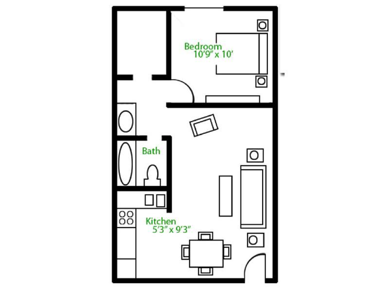 1 Bedroom 1 Bathroom