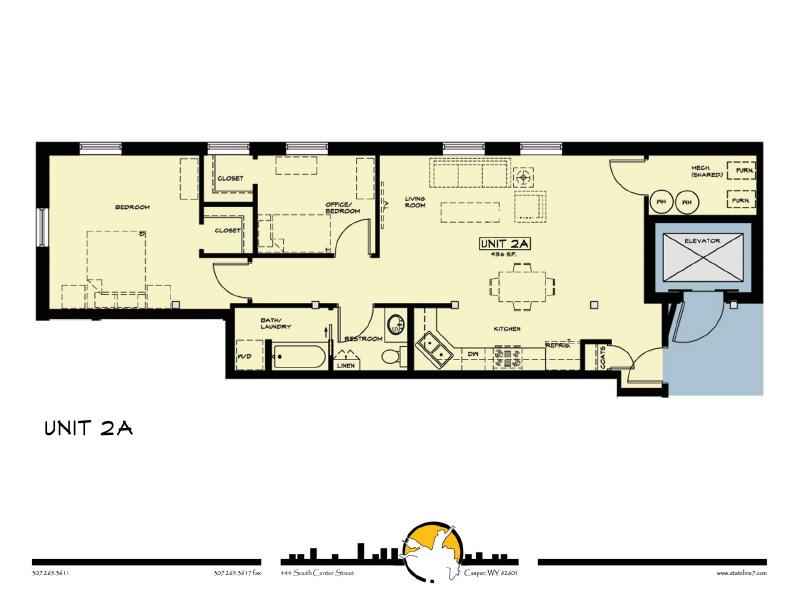 Hotel Virginia Apartments Floor Plan 2A