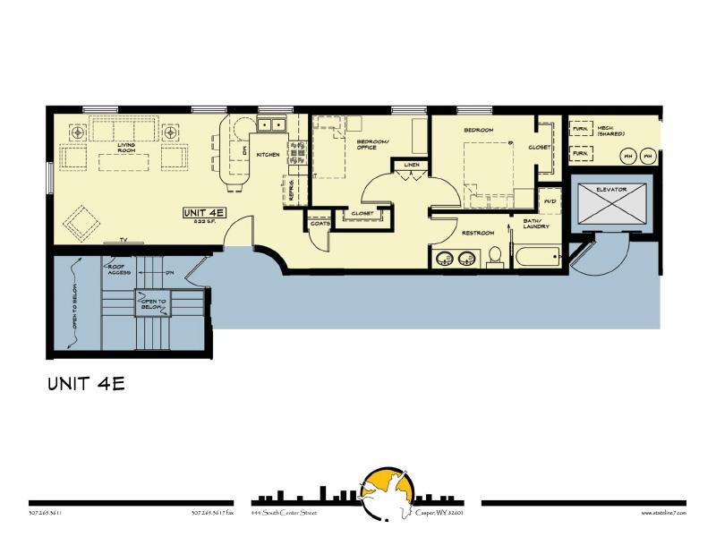 Hotel Virginia Apartments Floor Plan 4E