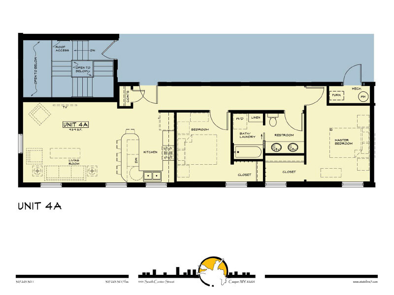 Hotel Virginia Apartments Floor Plan 4A