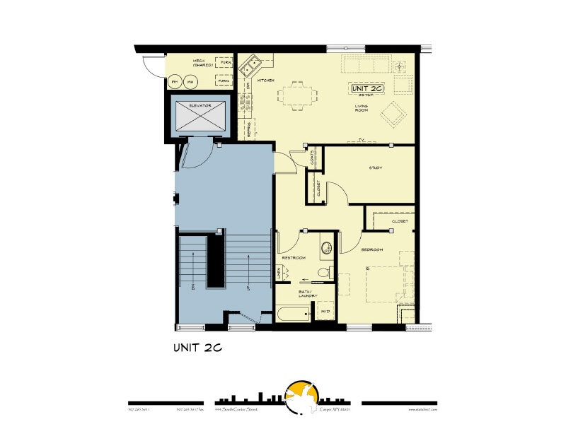 Hotel Virginia Apartments Floor Plan 2C