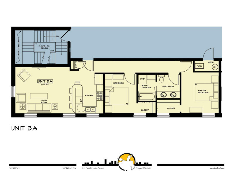 Hotel Virginia Apartments Floor Plan 3A