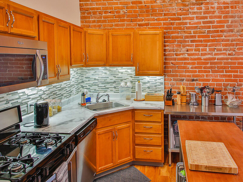 Fully Equipped Kitchen | Hotel Virginia Apartments in Casper, WY