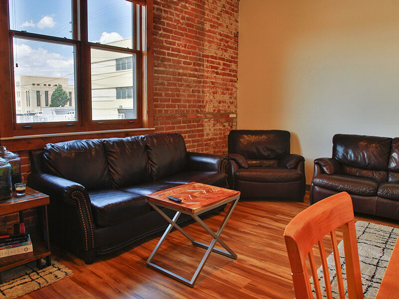 Front Room | Hotel Virginia Apartments in Casper, WY