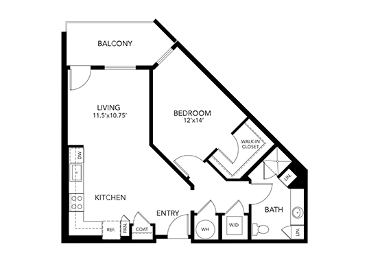 Floorplan for Solana Lakewood Apartments