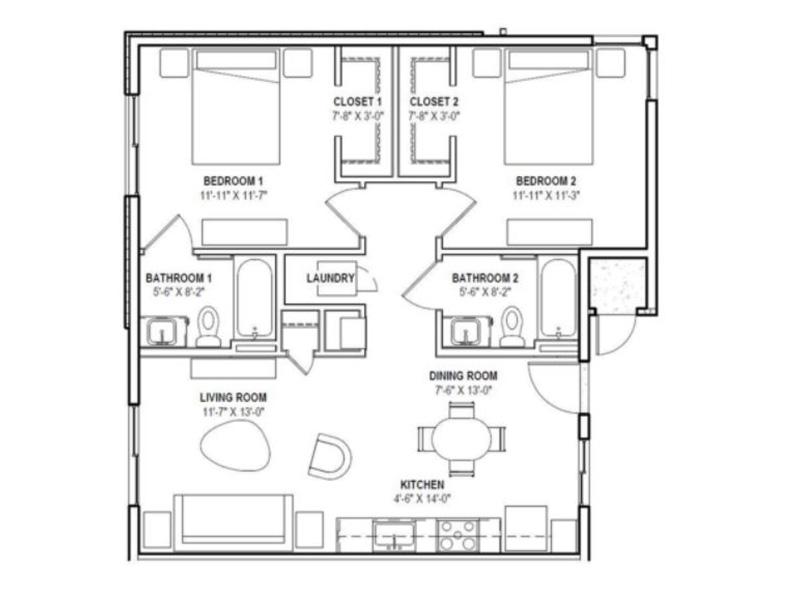 2x2 Floorplan