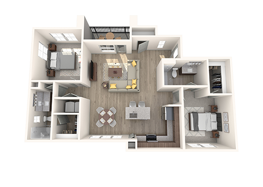 Kalon Luxury Apartments Floorplan Image