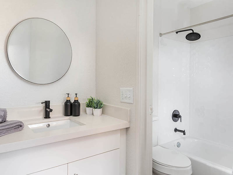 Bathroom Vanity | Oslo on 6th Apartments